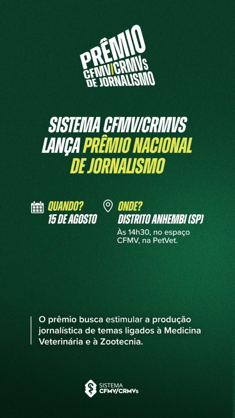 CFMV/CRMVS-Prêmio Nacional de Jornalismo