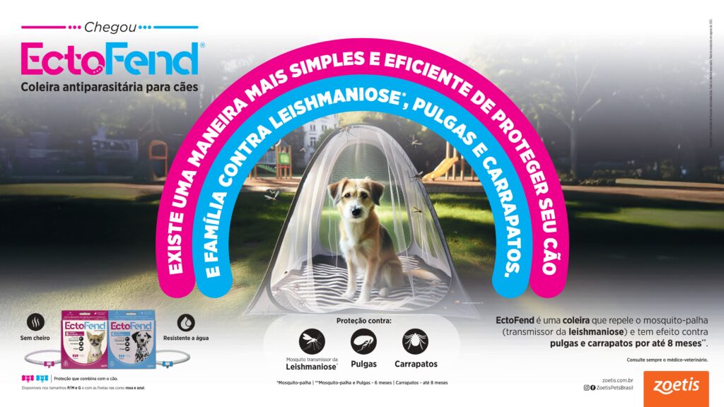 Zoetis amplia portfólio de antiparasitários com lançamento de EctoFend® e Revolution Plus®