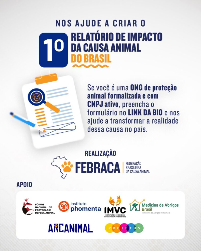 FEBRACA lança estudo inédito para medir o impacto
das ONGs de proteção animal no país