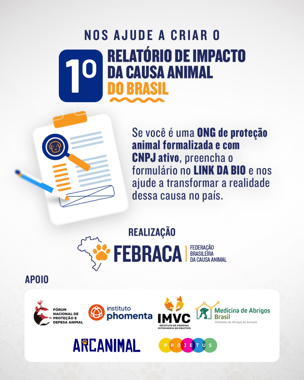 FEBRACA lança estudo inédito para medir o impacto das ONGs de proteção animal no país