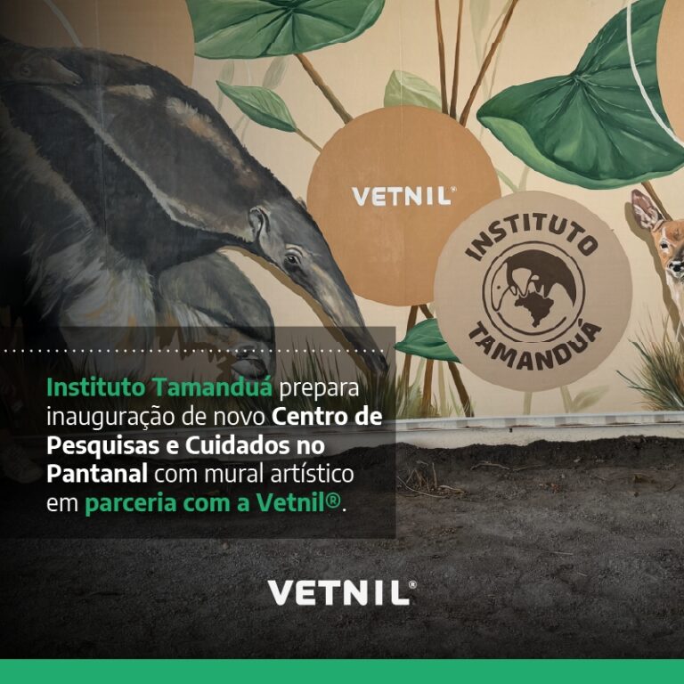 Instituto Tamanduá prepara inauguração de novo Centro de Pesquisas e Cuidados no Pantanal com mural artístico em parceria com a Vetnil®