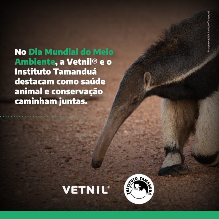 No Dia Mundial do Meio Ambiente, a Vetnil e o Instituto Tamanduá destacam como saúde animal e conservação caminham juntas