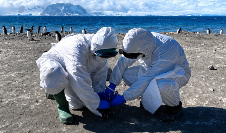 Nova brochura da Dra. Masaio Mizuno analisa a influenza aviária na Antártida, a expansão do H5N1 e os riscos para a avicultura brasileira.