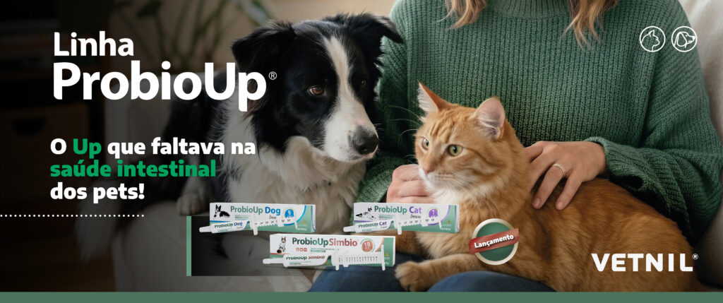 Vetnil® apresenta Probioup®, nova linha focada no bem-estar intestinal de cães e gatos